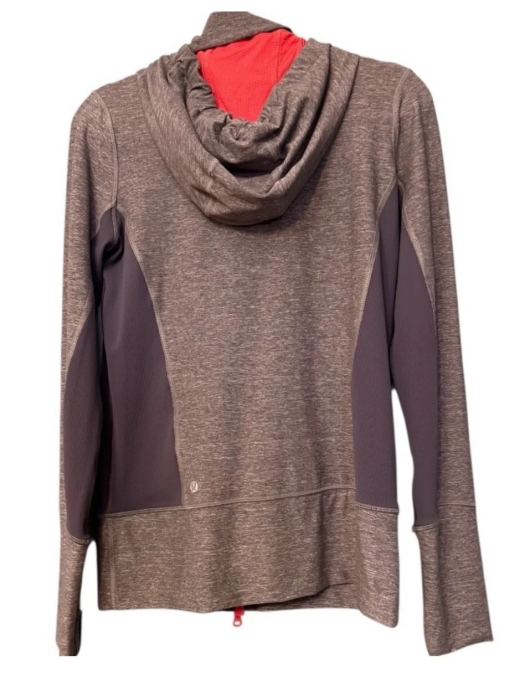 lululemon In Stride Full-Zip Jacket with orange logo Size 8 (stock pic)